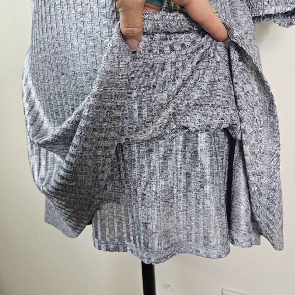 Tularosa Dries Mini Dress Sz M Silver Metallic Belted Pleated Cocktail Party - Picture 7 of 16